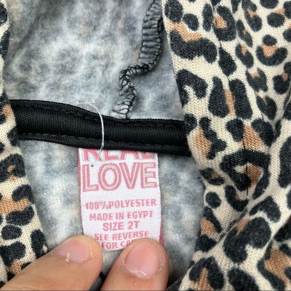 Real Love 2T Leopard Print Hoodie - Picture 4 of 7